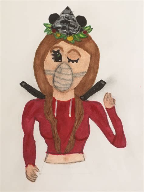 I love books and cooking uwu. My roblox character drawing. By Evelyn Finfe. | Character ...