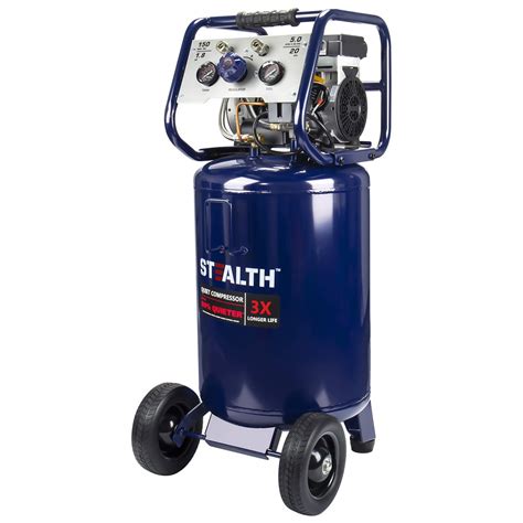 Buy Stealth 20 Gallon Ultra Quiet Air Compressor18 Hp Oil Free Peak