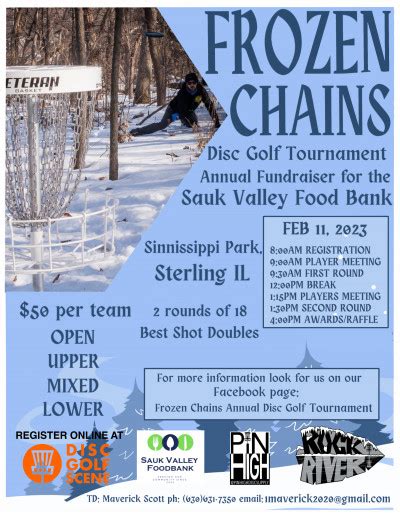 Frozen Chains Charity Fundraiser 2023 Rock River Disc Golf · Disc