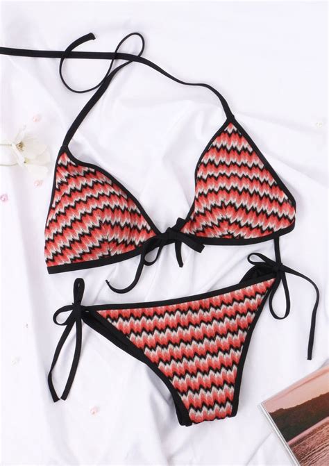 Hsia Halter Tie Side Two Piece Bikini Bathing Suit