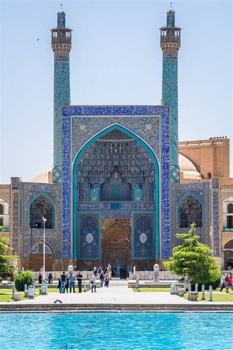The Shah Mosque Famous Landmark In Isfahan City Iran Editorial Image