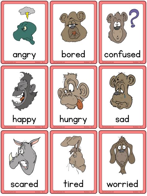 Toys And Games Happy Learners Emotion Cards For Children Special Needs