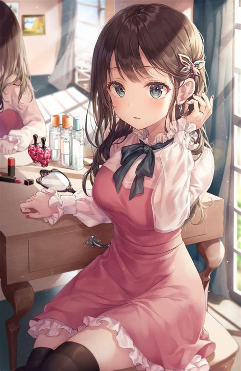 Beautiful Anime Girl Wallpaper Hd Background Anidraw