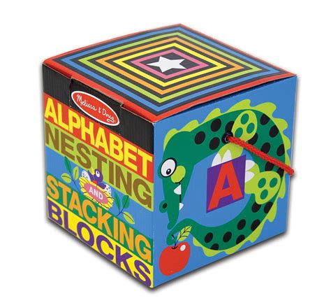 Melissa And Doug Deluxe 10 Piece Alphabet Nesting And