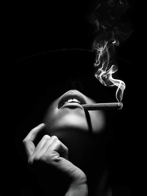 Woman Smoking A Cigar Photograph By Johan Swanepoel Pixels Merch