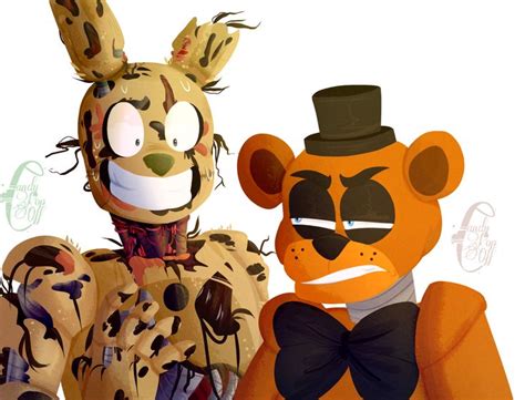 Freddy Fazbear And Springtrap Fnaf Animatronic Au Cpo Sm 2020 Anime
