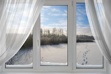 A Beautiful View From The Window Stock Image Image Of Chill Glass