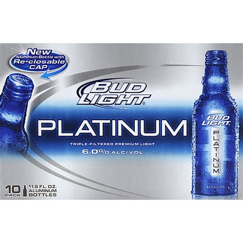 Bud Light Platinum Beer Aluminum Bottles Beer Foodtown