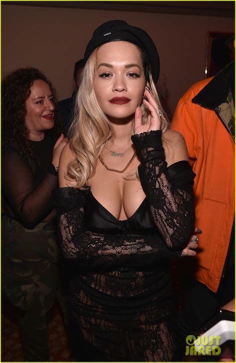 Photo Rita Ora Reunites With Ex Calvin Harris At Benny Blanco Diplos Grammys After Party