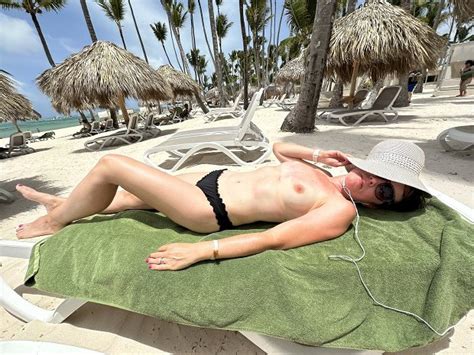 Wife Sunbathing Topless On Vacation At Melia Punta Seeher20