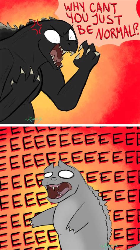Baby Screechin Donkeh By Clevzx On Deviantart Godzilla Comics Godzilla Funny Kaiju Art
