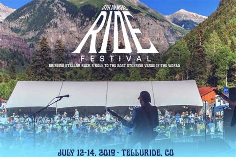 Ride Music Festival At Telluride Town Park On 12 Jul 2019 Ticket