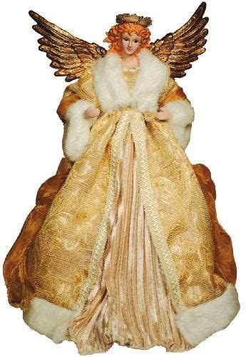 santas workshop  ivory  gold angel tree topper santas workshophttpwwwamazoncomdp