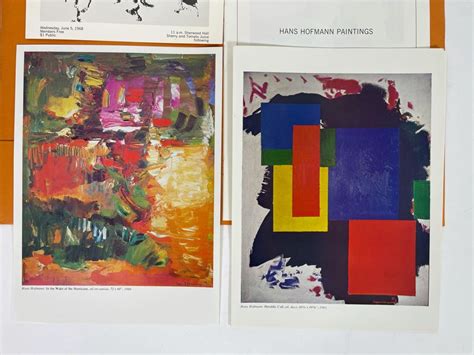 Hans Hofmann Paintings A Selection From The University Of California