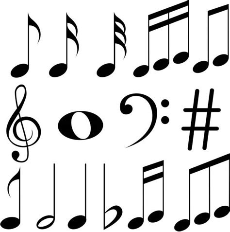 Musical Notes Clip Art Vector Images And Illustrations Istock