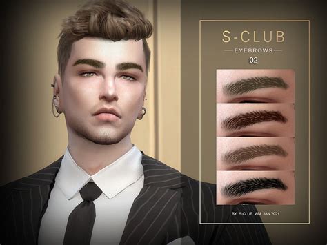 Sims 4 — S Club Wm Ts4 Eyebrows 202102 By S Club — Eyebrows For Men 17