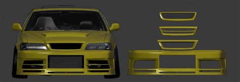 Kazama Promode Jzx Chaser Body Kit With Grilles D Model Cgtrader