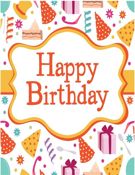 40 Free Birthday Card Templates Templatelab