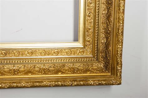 Large Gold Gessoed Molded Frame