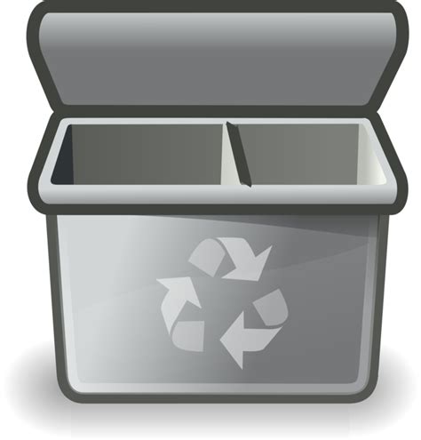 Rectanglerecycling Binrubbish Bins Waste Paper Baskets Png Clipart