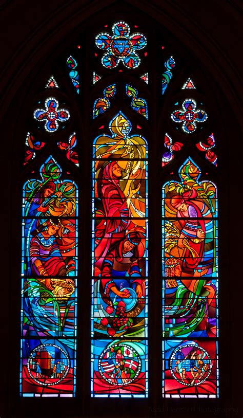 Sampling Of Stained Glass Windows From Washington National Cathedral