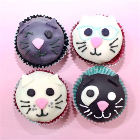Purr Fect Cat Cupcakes Cat Cookies Tutorial Mimis Dollhouse