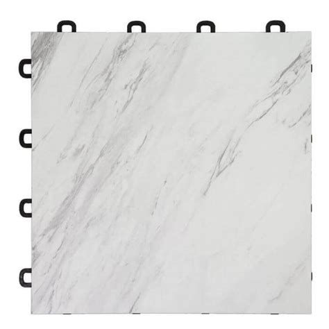 Marble Vinyl Top Interlocking Floor Tiles Great For Basements Blocktile