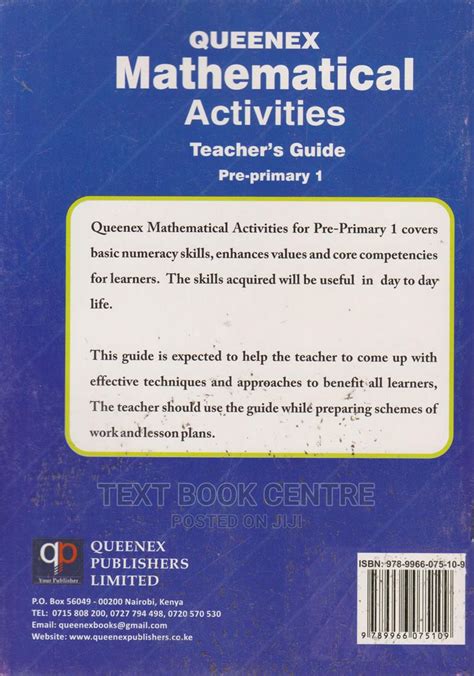 Mathematics Activities Teachers Guide Pp1 Nuria Store