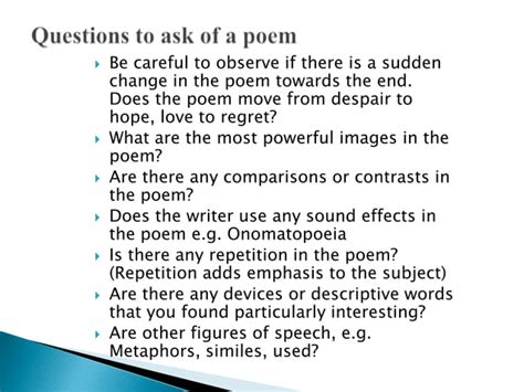 The Language Of Poetry Ppt