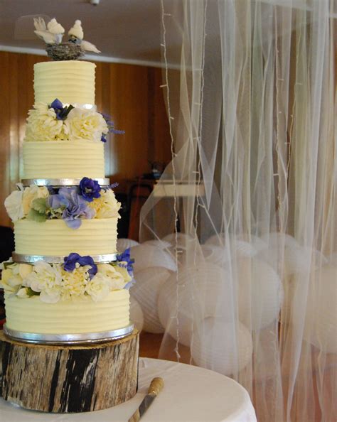 4 Tier Wedding Cake 695 Silk Flowers • Temptation Cakes Temptation Cakes