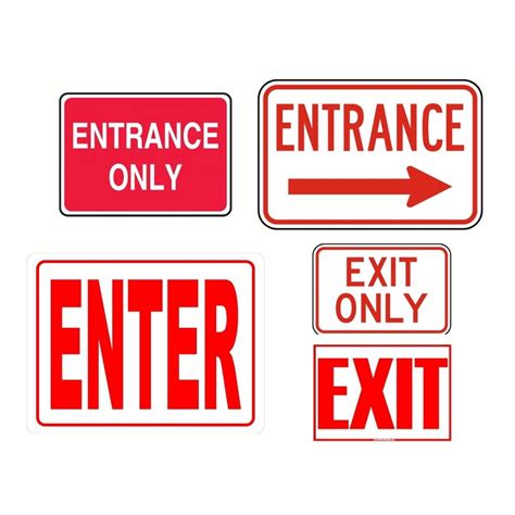 Entrance Exit Signages Laminated A4 Size Shopee Philippines
