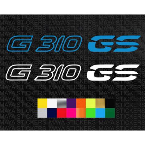 Bmw G 310 Gs Logo Stickers In Custom Colors And Sizes