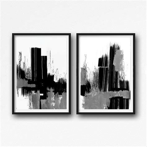 Black And White Abstract Art Modern Art Prints By Semelart On Zibbet