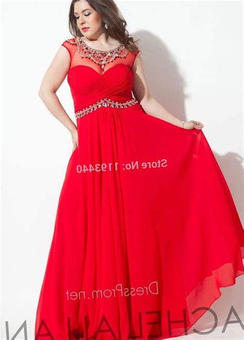 Red Prom Dress Plus Size Pluslookeu Collection