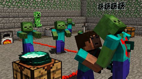 Minecraft Fight Wallpapers Wallpaper Cave