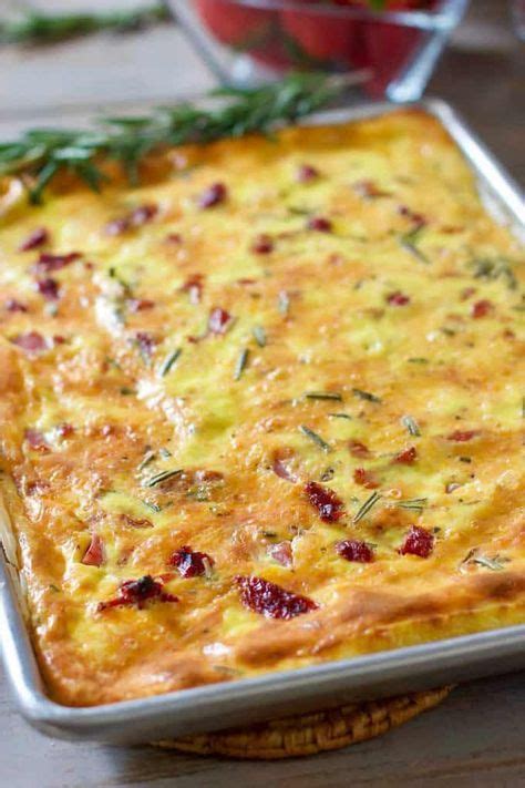 Baked And Ready To Cut Sheet Pan Quiche Quiche Recipes Easy