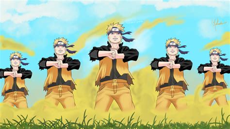 Uzumaki Narutos Shadow Clone Jutsu An Art By Me If You Like It Then
