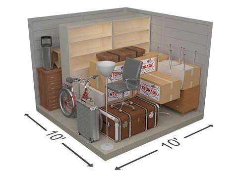 10x10 Storage Unit Size Guide Storage Rentals Of America