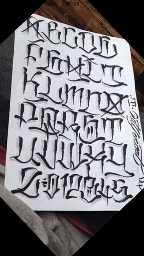 Chicano Graffiti Alphabet Google Search Tattoo Fonts Alphabet Tattoo Lettering Alphabet