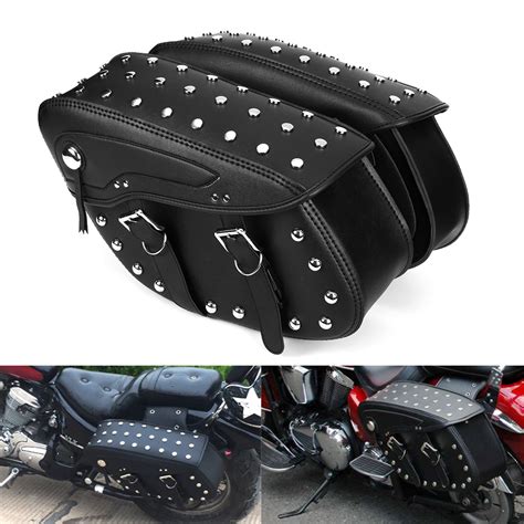 Motorcycle Pu Leather Saddlebags Side Bag For Harley Sportster 1200xl
