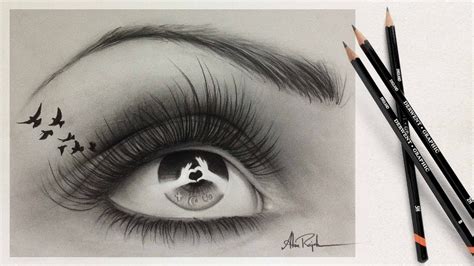 Learn How To Draw A Realistic Eye With Pencil Time Lapse