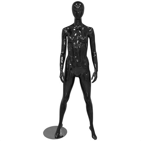 Female Glossy Black Abstract Mannequin Pose 4