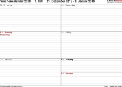 Kalender zum ausdrucken 2020 bis 2022 download auf freeware.de. Wochenkalender 2019 als PDF-Vorlagen zum Ausdrucken