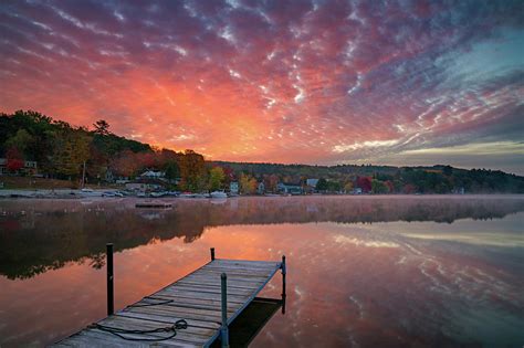 Beautiful Fall Sunrise At Long Lake Photograph By Darylann Leonard