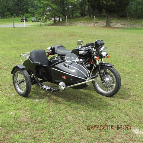 2009 Triumph Thruxton With Cozy Rocket Sidecar For Sale On 2040 Motos