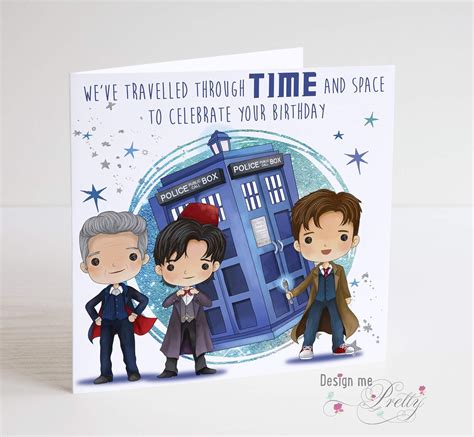 Doctor Who Personalised Birthday Card Uk Handmade