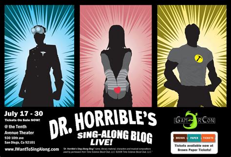 Dr Horrible S Sing Along Blog Poster Theatreartlife