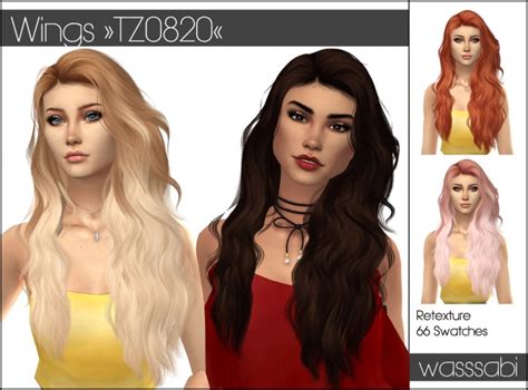 Wings Tz0820 Hair Retextured At Wasssabi Sims Sims 4 Updates
