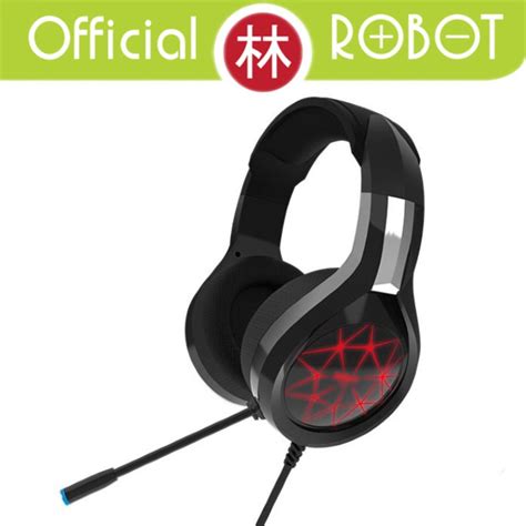 Robot RH-G10 Wired 7 Colour Led Light Gaming Headphone Black | Shopee
