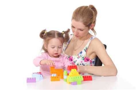 mother and daughter playing with toys stock image image of girl infant 104086095